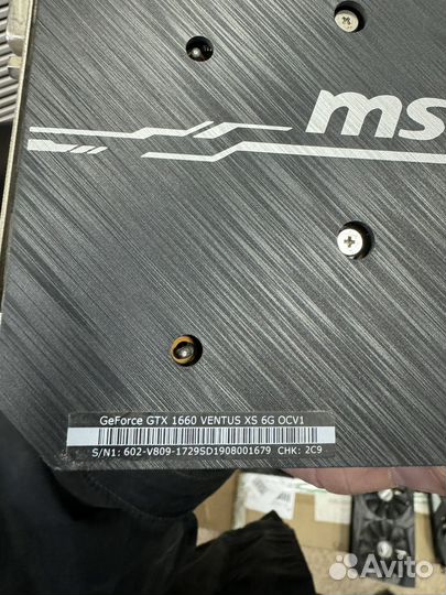 Видеокарта MSI nvidia GeForce GTX 1660 ventus XS