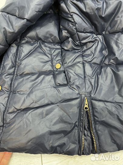 Пуховик для мальчика натуральный мех пух пер