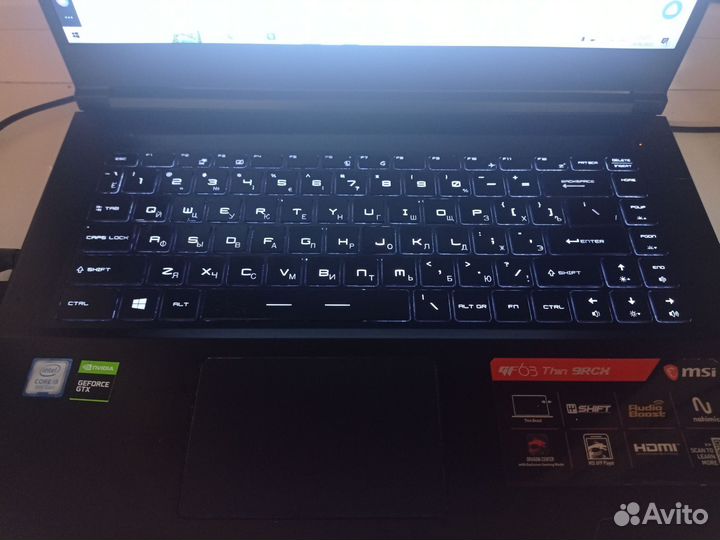 Игровой ноутбук msi