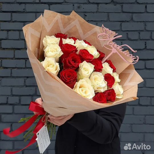 Доставка Цветы 101 розы букеты до Двери