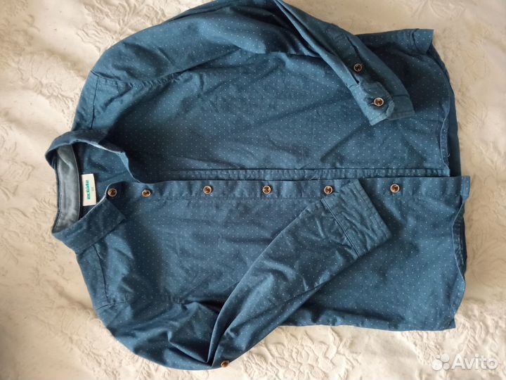 Рубашки на стройного мальчика 116-122