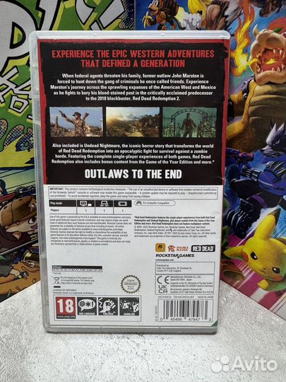 Картридж Red Dead Redemption Nintendo Switch