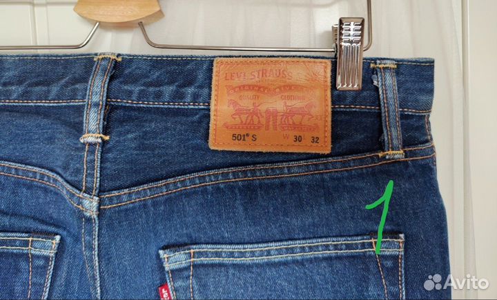 Джинсы levis 501 мужские W30 L32