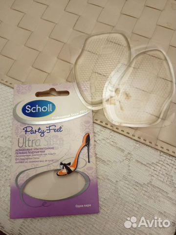 Scholl ультратонкие гелевые подушечки стопы