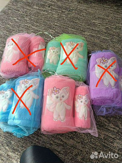 Полотенца 2в1 котик