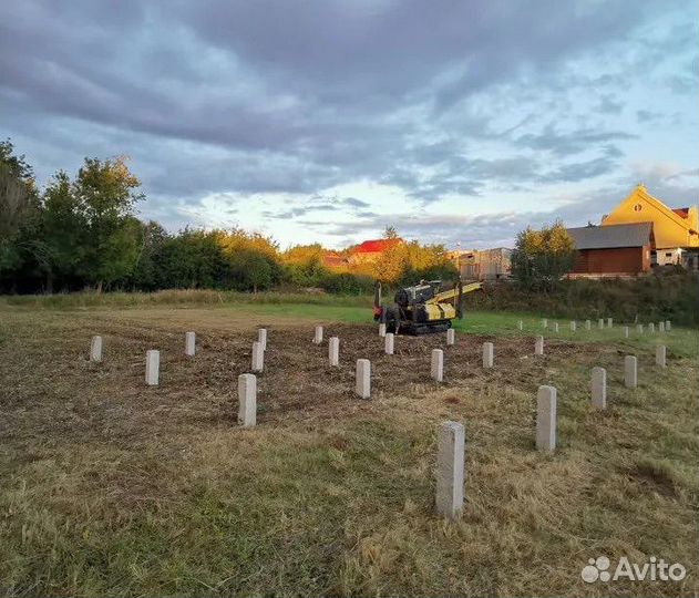 Жб сваи под ключ. Забивка жб свай