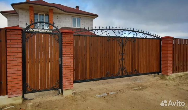 Откатные ворота заказать прочные