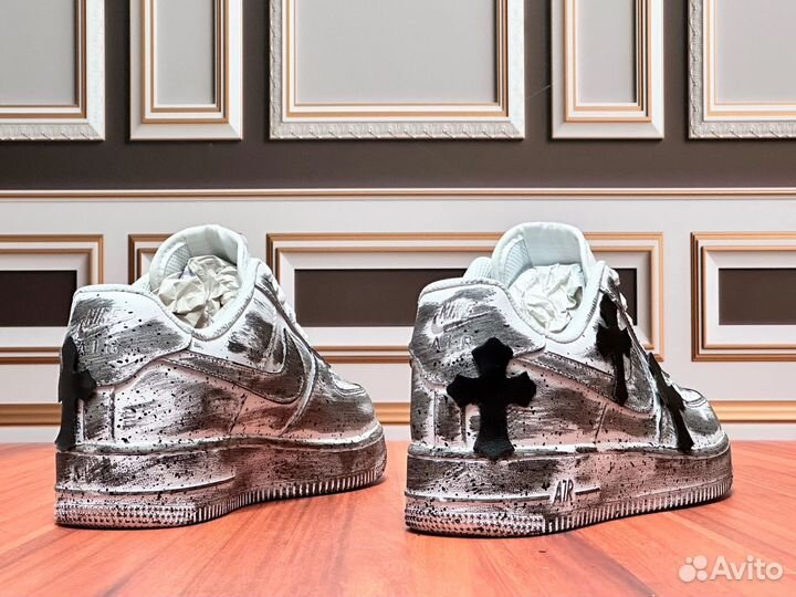 Кроссовки мужские Nike Air Force/Chrome Hearts