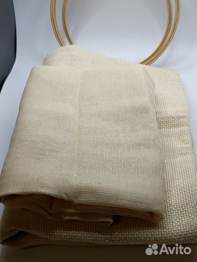 Канва для вышивания крестиком и пяльца СССР