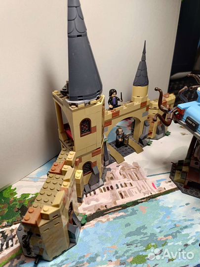 Замок хогвартс lego с деревом