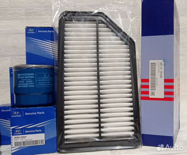 Комплект фильтров масляный и воздушный Hyundai/Kia