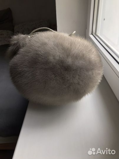 Норковая шапка бу-берет