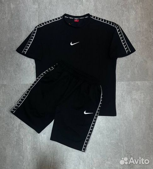 Костюм футболка шорты Nike оверсайз унисекс летний