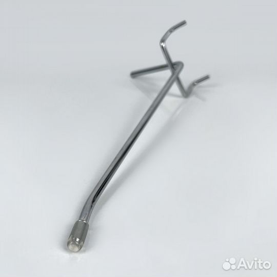 Крючок на перфорацию одинарный L150мм d4,8мм, ш