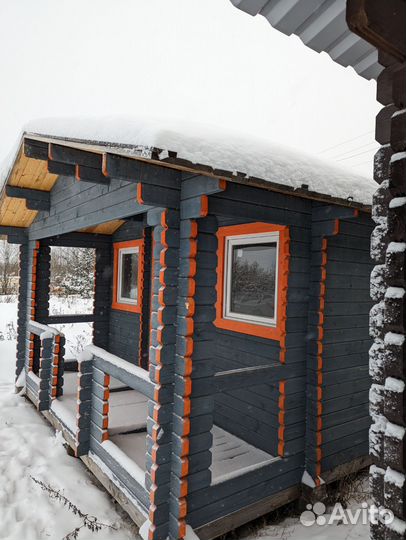 Сруб дома бани беседки из мини бруса