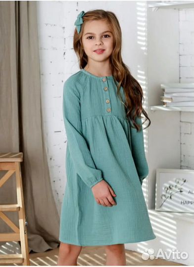 Муслиновое платье для девочки