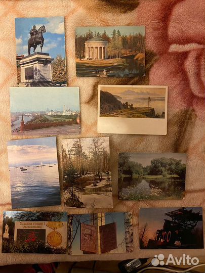 Открытки СССР чистые актеры города ленин