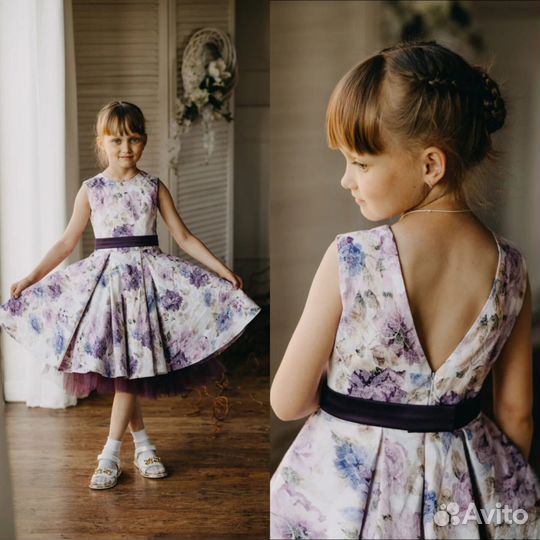 Продается платье для девочки рост 128 - 134
