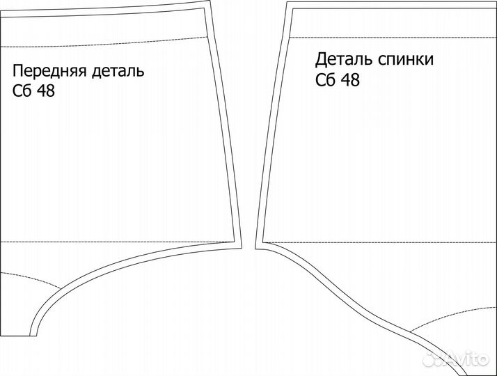 Печать лекал, печать выкроек, чертежи