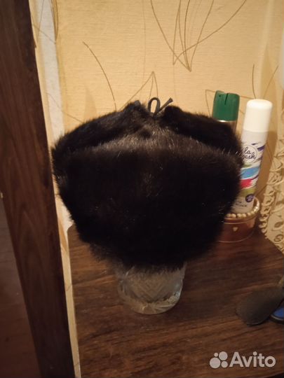 Норковая шапка мужская 60 размер