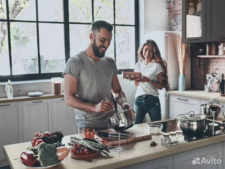 Прямая модульная кухня Квадро Композиция 2 мдф