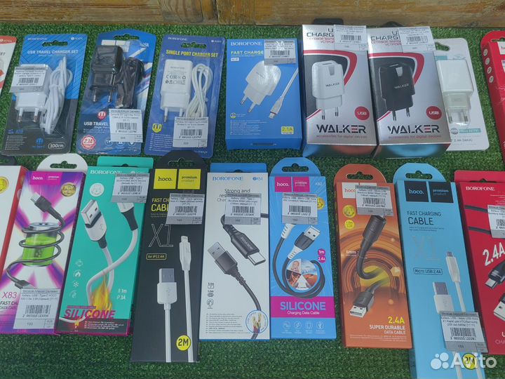 USB-кабели, сетевые зарядные устройства новые