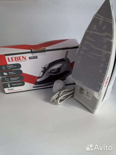 Leben новый утюг с отпаривателем 2000 Вт