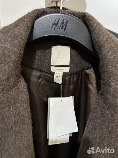 Пальто новое hm premium (XL) (L) шерсть оригинал