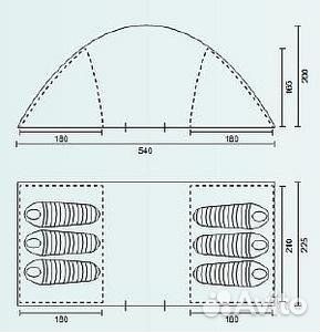 Продам палатка campack tent travel voyager 6
