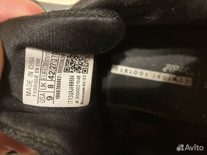 Мужские кроссовки reebok бу