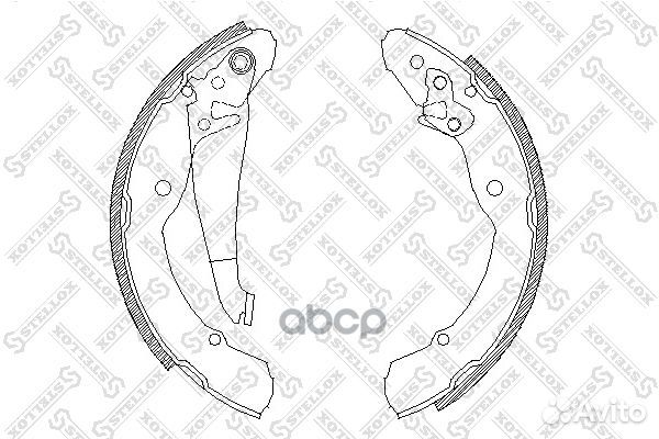 093 100SX 4082.00631sbsfsb549 колодки бараба