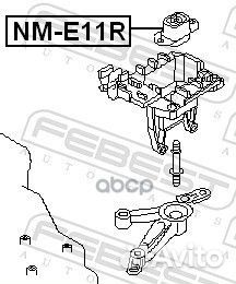 Опора двигателя задняя nissan almera UK make N16E