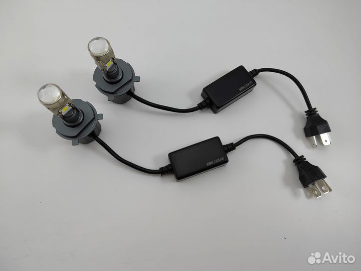 Мини линзы H4 LED 80w