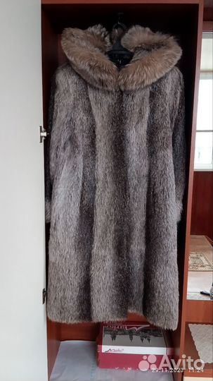 Шуба из меха нутрии
