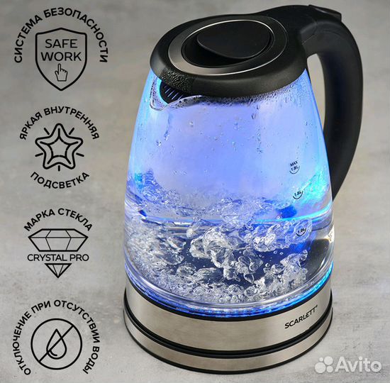 Чайник электрический scarlett новый