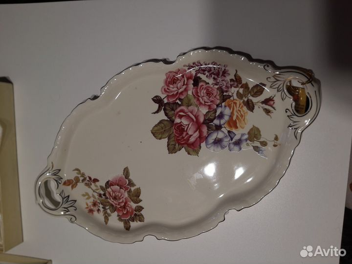 Блюдо фарфор бронь для Томары