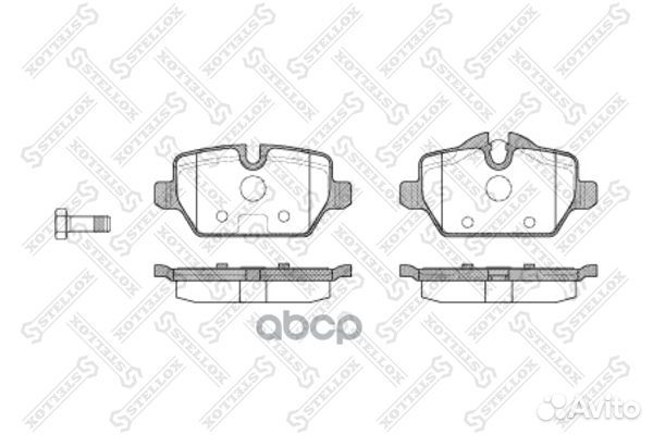 Колодки тормозные BMW E87 1.6I/1.8D 04- задн. 1