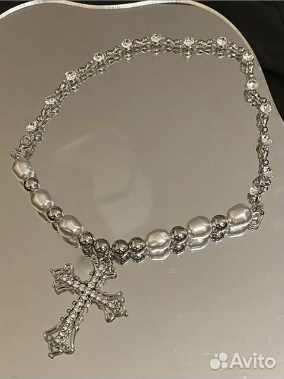 Цепочка с подвеской крест, кулон