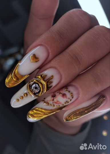 Маникюр наращивание ногтей