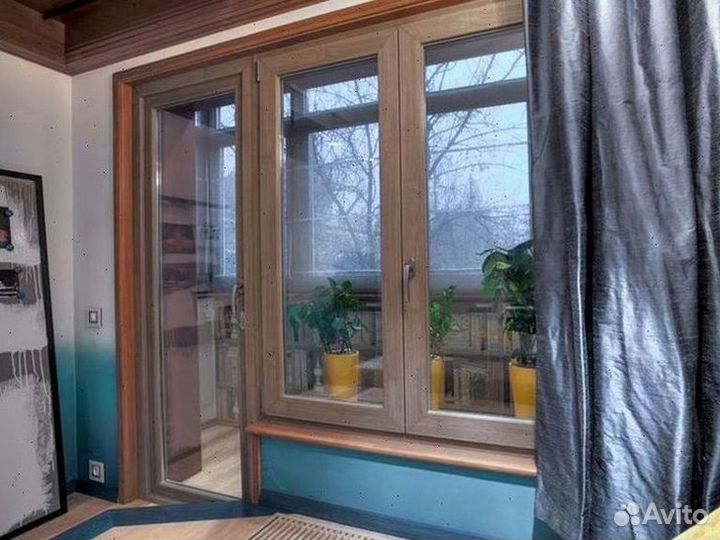 Балконный блок с окнами (дверь на балкон)