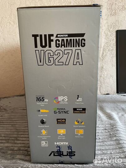 Монитор Asus tuf gaming vg27a