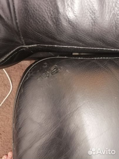 Кожаный диван IKEA бу