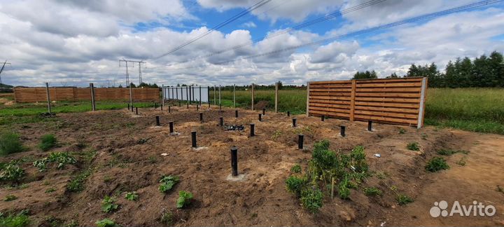 Монтаж винтовых свай