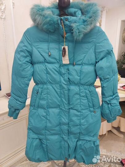 Зимнее пальто для девочки на рост 158 см