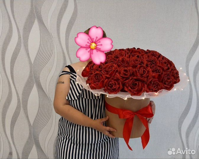 Букет из атласных лент