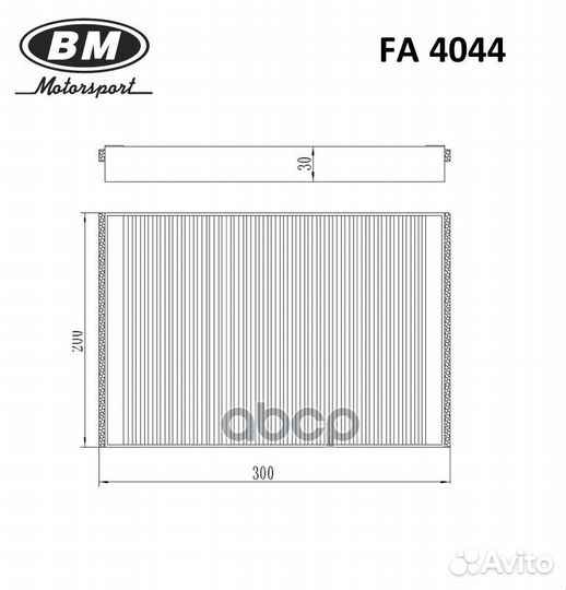 Фильтр салонный opel Astra H FA4044 FA4044 BM-M