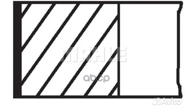 Кольца поршневые d87.5x1.2x1.2x2.5 +0.25 (1) F