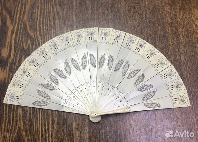 Веер старинный.Кость. Царская Россия.Оригинал