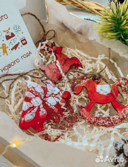 Изделия из эпоксидной смолы/ёлочные игрушки