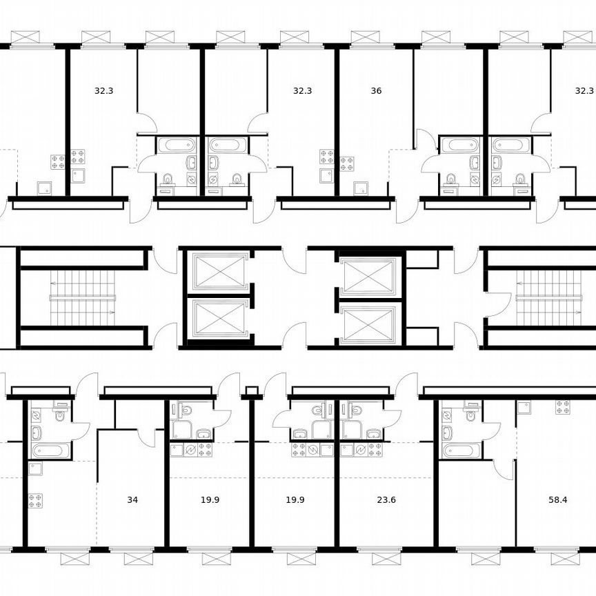 3-к. квартира, 72,4 м², 26/33 эт.